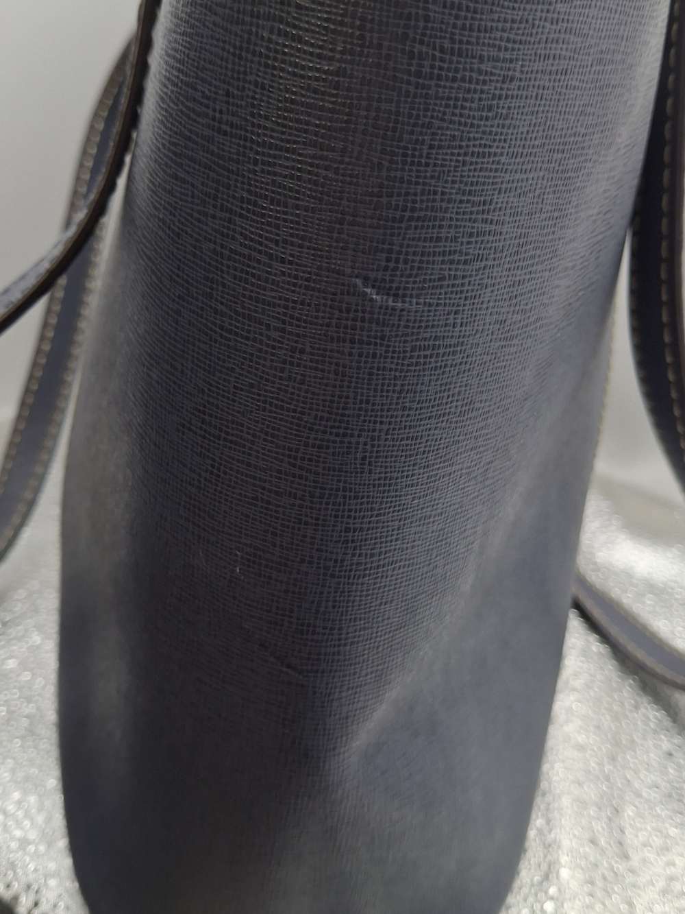 Dooney & Bourke Navy Saffiano Tote Bag Shoulder Bag Small Lexington - Picture 7 of 13